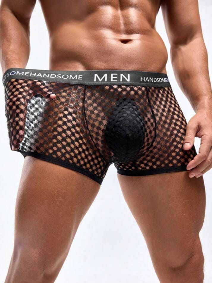 Midnight Fishnet Men's Boxer Brief